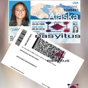 Alaska driving license PSD fully editable