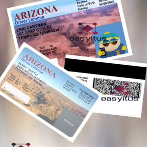 Arizona driving license psd template fully editable