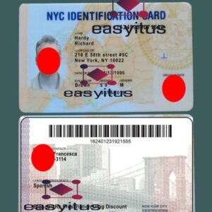 New York Identification card PSD fully editable file