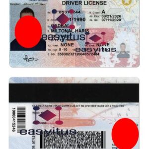 Texas Driving License PSD fully editable file