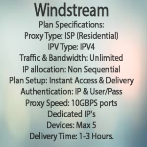 Windstream Residential Proxy