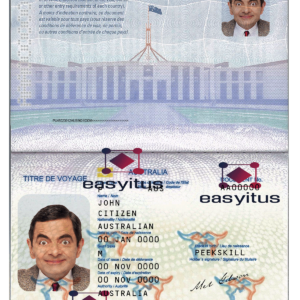 Australian Passport PSD fully editable file