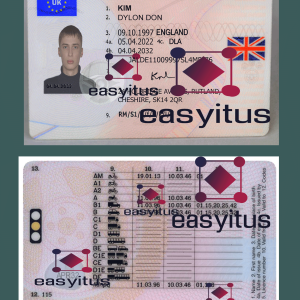 UK Driving License PSD fully editable file