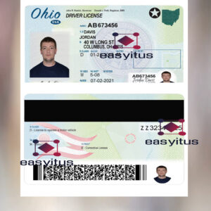 OHIO Driving license Fully Editable PSD File