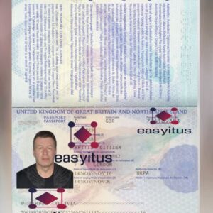 UK Passport Fully Editable File