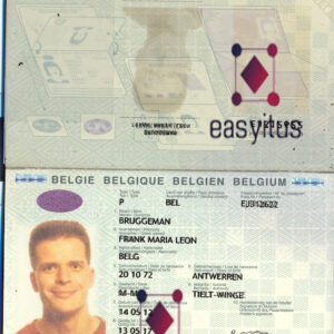 Belgium Passport fully editable PSD file