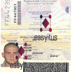 Brazil Passport fully editable PSD file