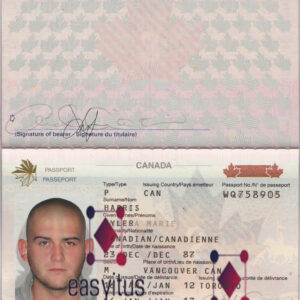 Canada Passport fully editable PSD file