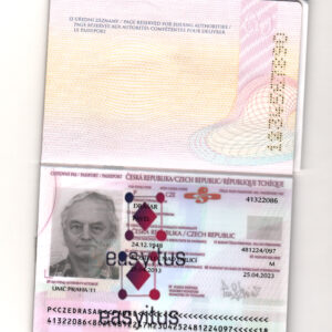 Czechia Passport fully editable PSD file