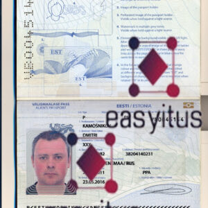 Estonia Passport fully editable PSD file