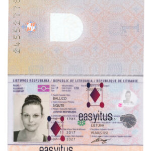Lithuania Passport fully editable PSD file