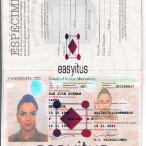 Mexico Passport fully editable PSD file